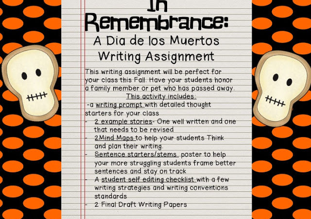 In Remembrance: Day of the Dead Writing Activity