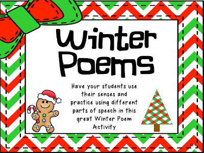 Winter Poetry Pack- Using Thinking Maps & the 5 Senses