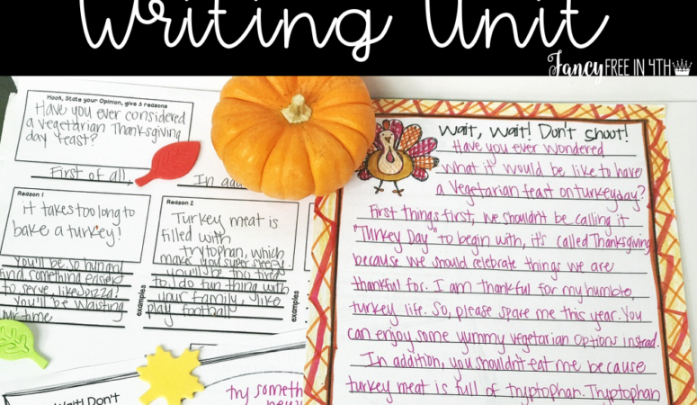 Wait, Wait! Don’t Shoot! Thanksgiving Persuasive Writing Activity