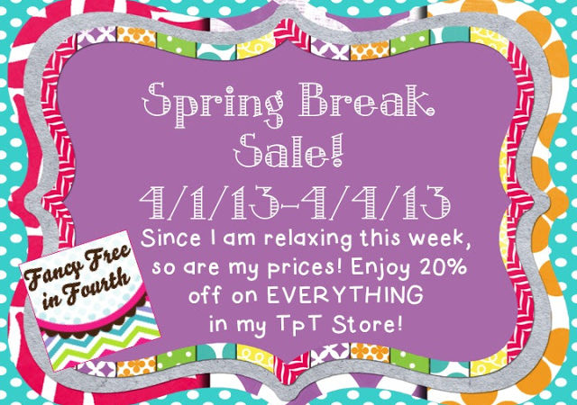 Happy Spring Break to ALL -20% off SALE!