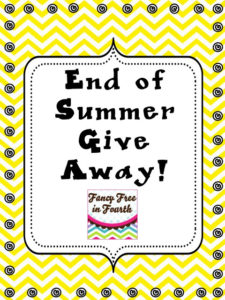 End of Summer Give Away