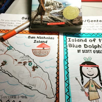 These Island of the Blue Dolphins book activities are perfect for your classroom. Evaluatte story elements such as setting,character traits, problem/solution while you read this novel.  These will look like works of art hung on a bulletin board!