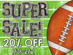 Super Bowl= Super Sale!