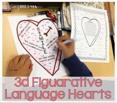 This Figurative Language 3d Heart Model is a perfect activity for your classroom. This Valentine's Day craft will let the kids write their own holiday inspired sentences. Perfect for bulletin boards.