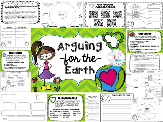 Earth Day Ideas for your Classroom and 2 Earth Day Freebies. Persuasive Writing, QR Research, Earth Day Read Alouds, Close Reads and Center ideas.